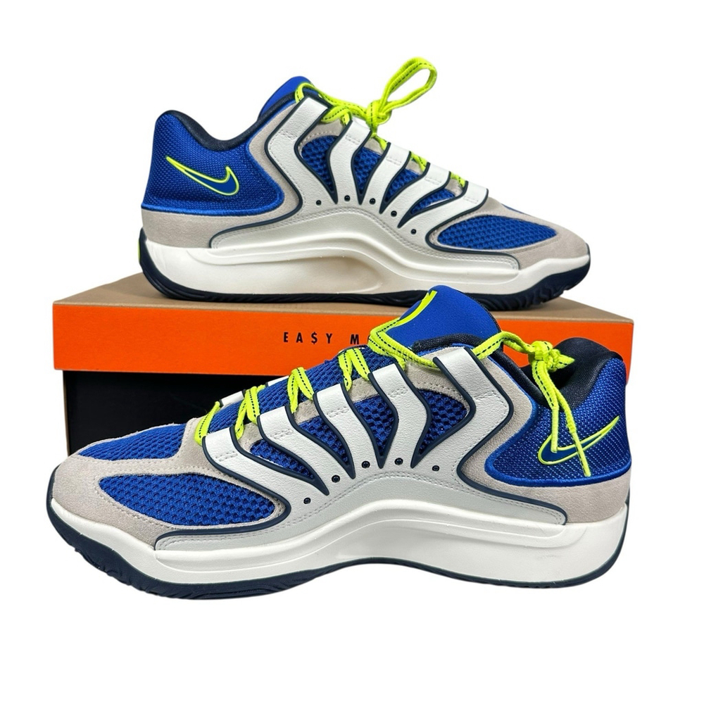 Nike KD 18 Smart City Basketball Sneaker Royal Blue Yellow Mens 11 Women’s 12.5 - Picture 2 of 10